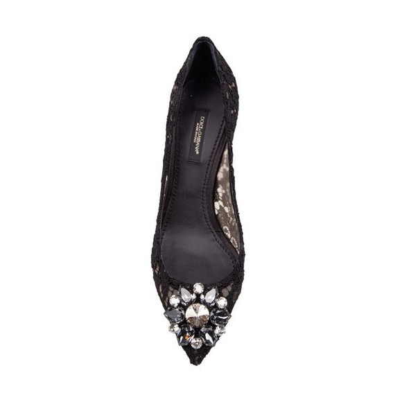 Dolce & Gabbana Bellucci Black Lace Pumps - NWT